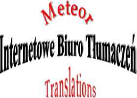 Internetowe Biuro Tłumaczeń "Meteor Translations"
