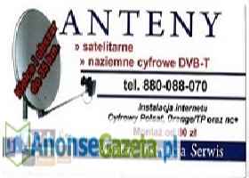 Montaż / serwis anten satelitarnych oraz internetu