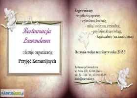 Przyjęcie komunijne w Restauracji Lawendowej