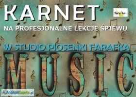 Karnet na lekcje śpiewu - upominek
