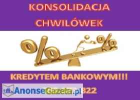 Konsolidacja chwilówek!!! Kredyt BANKOWY!!!