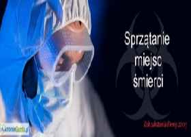 Sprzątanie dezynfekcja po zmarłym zgonie wypadku