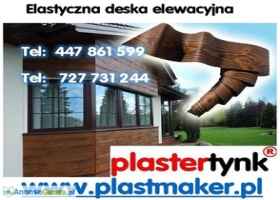 Elastyczne deski elewacyjne PlasterTynk ,imitacja drewna