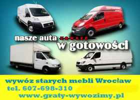 Wywóz,utylizacja starych mebli Wrocław.Odbiór mebli Wrocław.