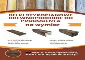 Drewnopodobna imitacja drewna (belki,deski) na wymiar