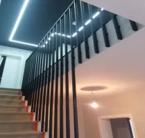 Balustrady barierki schody szklane, ze szkłem, stal nierdzewna.