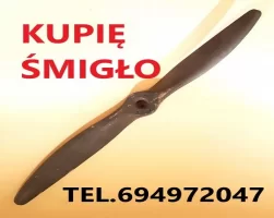 KUPIĘ STARE DREWNIANE ŚMIGŁO OD SAMOLOTU KONTAKT