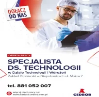 Specjalista ds. Technologii mięsa Niepołomice