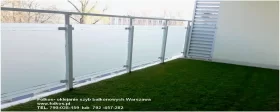 Folie matowe mrożone na BALKONY Warszawa - Usługa oklejania balkonów 