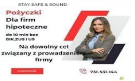POZYCZKI POZABANKOWE POD ZASTAW NIERUCHOMOSCI NAWET NA 5 LAT