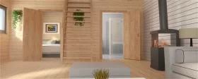 Nowy domek z antresolą do samodzielnego montażu 21,5m2  4,3m/5m