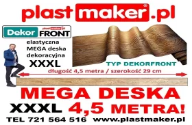 NOWOŚĆ! Elastyczna deska dekoracyjna MEGA FORMAT XXXL DekorFront  4,5 m x 29 cm