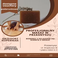  Oryginalny prezent  (Voucher na profesjonalny masaż ) w Przasnyszu 