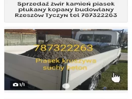 Sprzedaż piasek kopany płukany Rzeszòw Krasne tel 