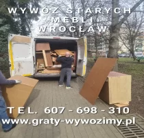 Wywóz starych mebli Wrocław.Opróżnianie mieszkań,piwnic.