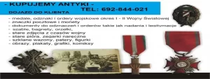 Kupujemy monety, medale wojskowe, znaczki pocztowe