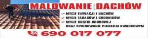 Malowanie dachów, Mycie elewacji, Mycie kostki brukowej. 