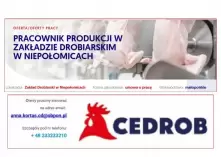 Pracownik produkcji w Zakładzie Drobiarskim w Niepołomicach