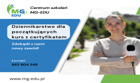 Dziennikarstwo dla początkujących - kurs z certyfikatem