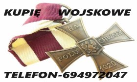 Anons KUPIĘ WOJSKOWE MEDALE,ORDERY,ODZNACZENIA,ODZNAKI KONTAKT 694972047